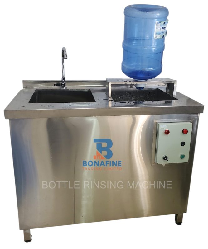 Bottle Rinsing Machine: The Key to Hygienic and Efficient Packaging In today’s food, beverage, pharmaceutical, and cosmetic industries, cleanliness and hygiene are non-negotiable. One of the most critical yet often overlooked steps in the packaging process is bottle rinsing. Before any liquid is filled into a container, it must be thoroughly cleaned to remove dust, particles, and contaminants. This is where a bottle rinsing machine becomes essential. At Bonafine Trading Limited, we supply high-performance bottle rinsing machines designed to meet modern production standards. Available on Bonafinetrading.com, our machines deliver superior cleaning efficiency, consistent performance, and long-term reliability.