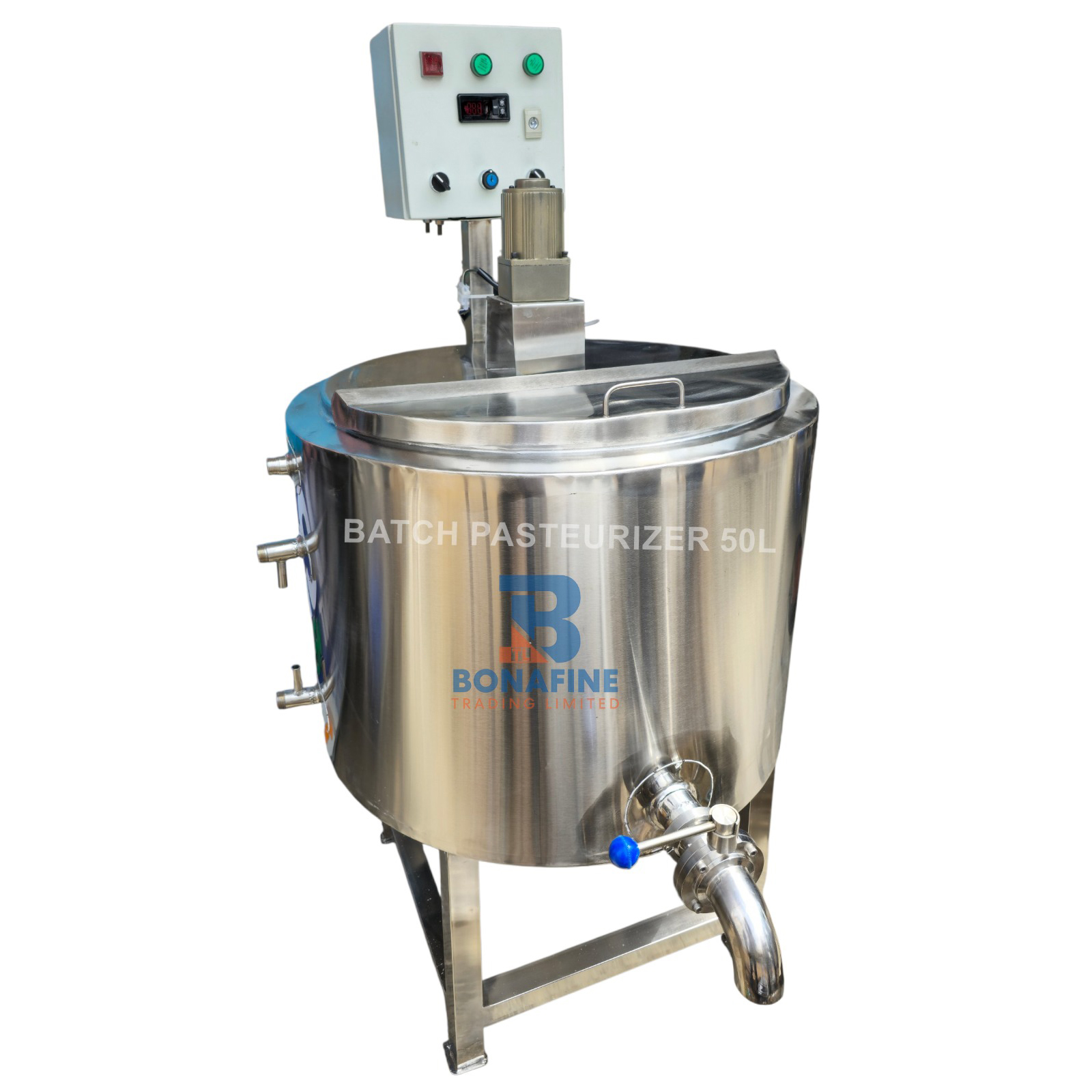 Batch Pasteurizer 50 Litres Batch Pasteurizer 50 Litres – Small Scale Pasteurization Unit Best prices in Kenya The 50 litre batch pasteurizer ensures safe processing through controlled heating and cooling. Key Industries That Use Batch Pasteurizers are: Dairy processing plants Food and beverage manufacturers Ice cream factories Cheese production units Juice processing plants