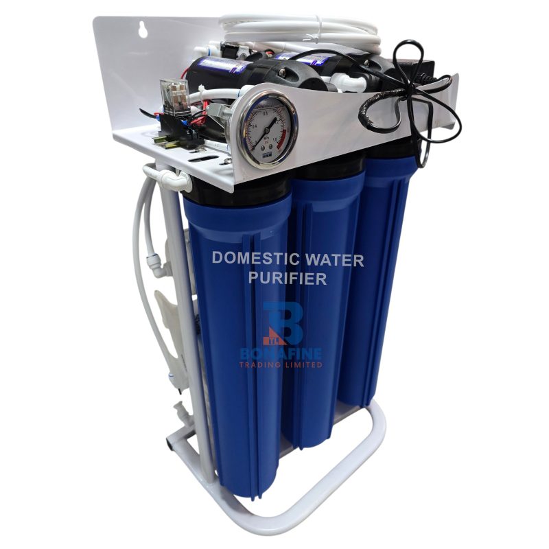Domestic Water Purifier 125 Litres Per Hour The 125 LPH home and small commercial RO system provides fast purification for homes, restaurants, and clinics. Removes: Chlorine Heavy metals Microorganisms Dissolved salts Compact, energy-efficient, and easy to install.