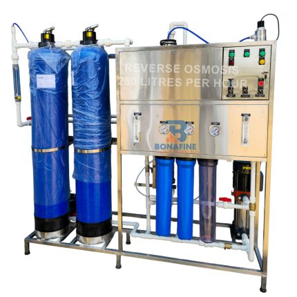 Reverse Osmosis 250 LPH – Small Commercial RO Plant Best Prices in Kenya The 250 LPH RO system is compact and ideal for clinics, offices, and small businesses. Benefits: Space-saving design Low maintenance Effective impurity removal Continuous clean water supply
