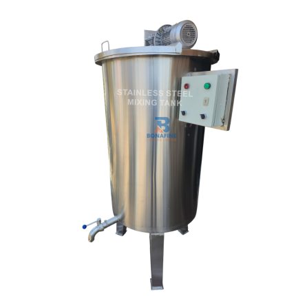 Stainless Steel Mixing Tank 500 Litres – Industrial Liquid Blender Best Prices in Kenya The 500 litre stainless steel mixing tank is designed for blending liquids in dairy, beverage, and food processing industries. Features: Optional agitator system Strong stainless steel body Hygienic design Easy cleaning and maintenance