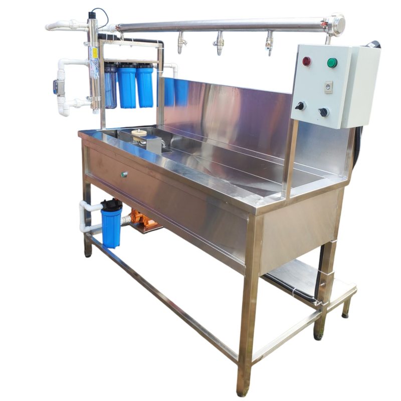 3 Taps Purified Water Filling Station - with bottle rinsing section Best Prices in Kenya This 3 tap water filling station is perfect for commercial water vending businesses, increasing customer service efficiency.